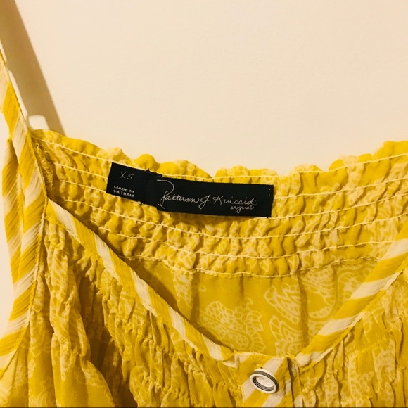 Anthropologie Yellow Flowey Tank Top 334 - Picture 2 of 4